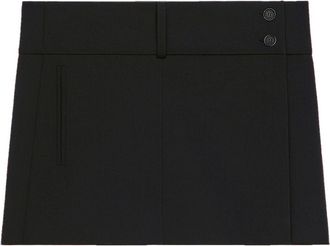 Courrèges belted mini skirt - Black