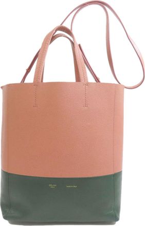 Celine Green Leather Tote Bag (Pre-Owned)
