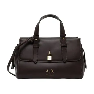 A|X Armani Exchange Bolso de Hombro Peque&ntilde;o - Bags - Mujer - Marr&oacute;n - ONE SIZE