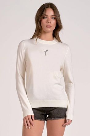 Elan Martini Sweater In Cream