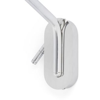 Faro Barcelona Eterna Aplique De Pared Con Lector Derecho Cromo/negra 24006-12