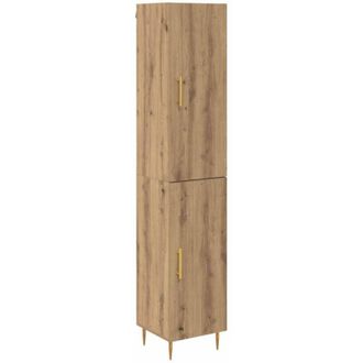 vidaXL Highboard 2 pcs Artisan Oak Engineered Wood vidaXL