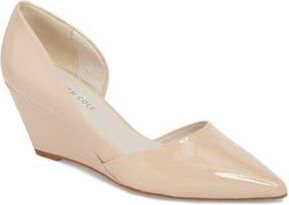 Kenneth Cole Ellis Half dOrsay Wedge Pump in Nude at Nordstrom Rack, Size 7.5