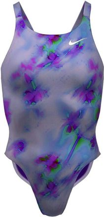 Nike Eendelig badpak met bloemenpatroon voor dames (Hof Paars)