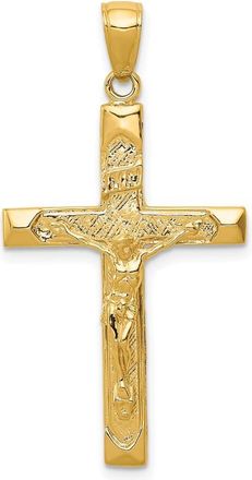 Diamond2Deal 14k Gold Crucifix Pendant