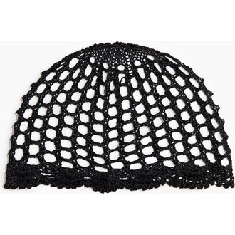 H&M Crochet-look Hat in Black at Nordstrom