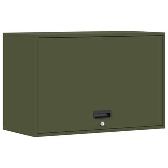 vidaXL Armario De Pared Para El Garaje Verde Oliva 80 X 40 X 53 Cm Vidaxl
