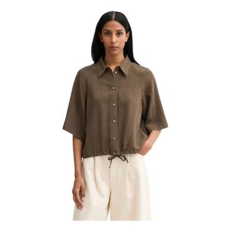 Marc O'Polo Donna, Camicette, Marrone, S, new