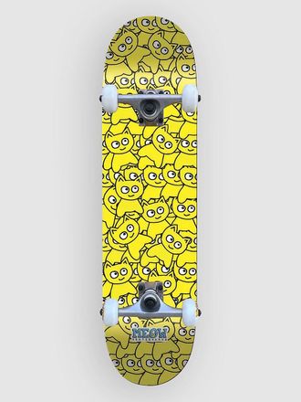 Meow Skateboards Sticker Pile CMYK 6.75 Complete geel