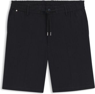 BOSS Linen-blend shorts in a modern fit