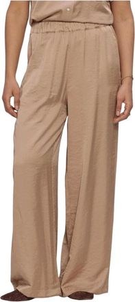 Knit-ted Broeken, Dames, Bruin, L, Dames Broeken Linde