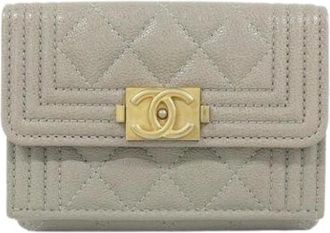 Chanel Pre-owned Vintage Tri-Fold Wallet - - Pre-owned - Donna - Grigio - ONE SIZE