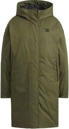 adidas (WMNS) adidas Long Padded Down Jacket Olive Green HF1586