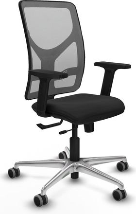 Piqueras y Crespo Silla Oficina Piqueras Y Crespo Motilla Negro Reposabrazos Ajustables