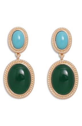 Petit Moments Mia Cabochon Drop Earrings in Gold at Nordstrom