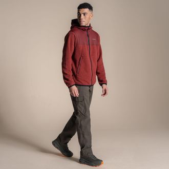 Craghoppers Heren Telesto Hooded Jacket (Kastanjebruin)