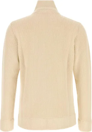 Maison Margiela Ecru Exterior: Cotton Wool Maglieria Sweater