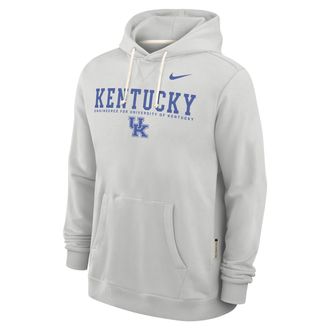 Nike Kentucky Sideline Nike Mens Dri-FIT College Pullover Hoodie in Grey | 03AZ0BBNKY-HSY