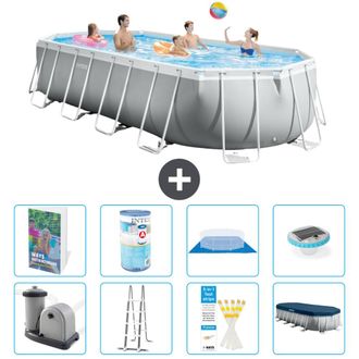 Intex Piscina Prism Frame Oval - 610x305x122 Cm - 9-piezas S622