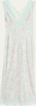 LoveShackFancy Mira Floral Slip Dress