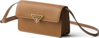 Prada Borsa Embleme mini - Marrone