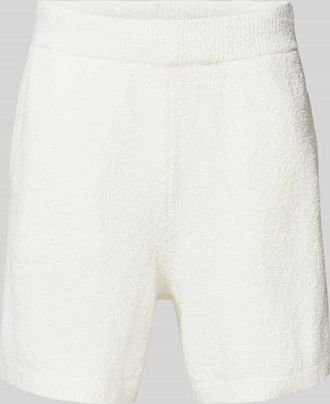 Lacoste Relaxed Fit Sweatshorts aus Baumwoll-Mix in Offwhite, Gr&ouml;&szlig;e XXXL