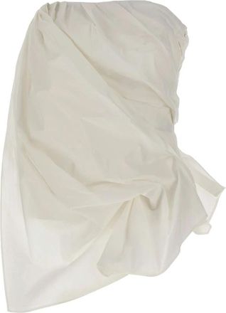 The Garment Bazaar Bustier Top - Dames - Tops zonder mouwen - Wit - 2XS - Katoen - Tops