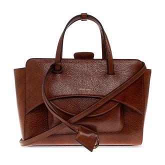 Hidesins Borsa Media con Patta - - Bags - Donna - Marrone - ONE SIZE
