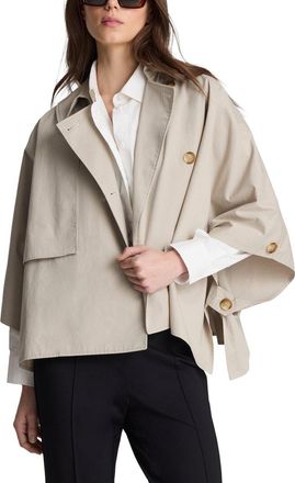 Kenneth Cole Twill Trench Cape