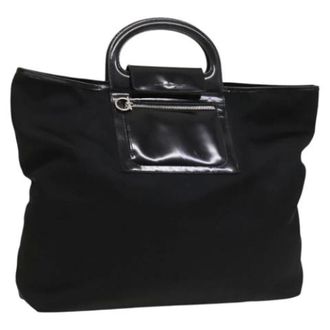Ferragamo Pre-owned Nylon bolsos-de-mano - Pre-owned - Mujer - Negro - ONE SIZE
