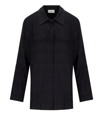 Marella CAMICIA BALLATA BLU CHECK MARELLA