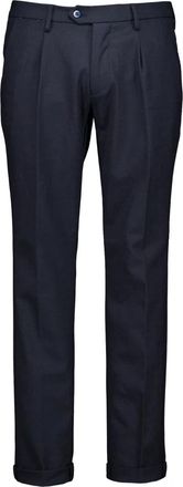 Mason's Torino City 1 Pinces - Heren - Chinos - Blauw - M - Katoen - Broeken