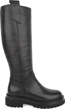 Sergio Moretti Hoge laars - Dames - Hoge Laarzen - Zwart - 41 EU - Leer - Schoenen