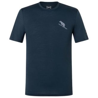 super.natural Little Flear Tee Merinoshirt f&uuml;r Herren | blau