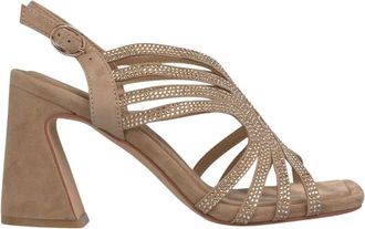 Alma En Pena Hoge hak trechter sandaal - Dames - Sandalen met hakken - Bruin - 42 EU - Schoenen