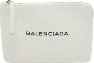 Balenciaga Pre-owned Leather balenciaga-bags - Dames - Vintage Clutch - Wit - ONE Size - Vintage