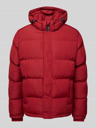 Pepe Jeans London Steppjacke mit Kapuze Modell Tobias in Rot, Gr&ouml;&szlig;e XL