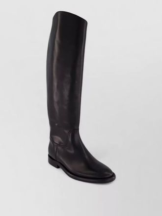 PARIS TEXAS idaho leather knee high round toe boots