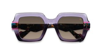 Etnia Barcelona Mambo No.10 PUGY Womens Sunglasses Purple Size 49