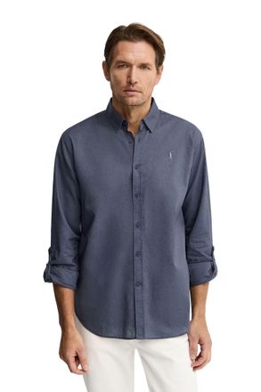 Polo Club Mens Long Sleeve Regular Fit Shirt SHIRT-L-S23 - Blue - Size Medium
