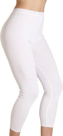 Camille Womens Viloft Blend Lightweight Thermal Leggings White 18-20