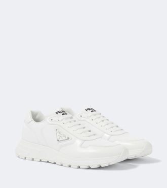 Prada Re-Nylon and leather sneakers