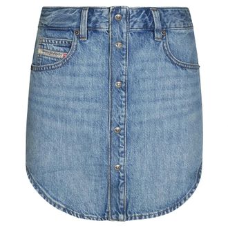 Diesel Denim Skirts, female, Blue, Size: W26 De-Ard Denim Skirt