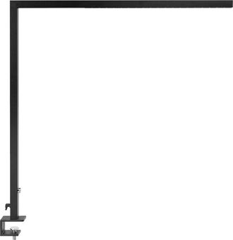 Beliani L&aacute;mpara De Mesa Led De Metal Negro 120 Cm Abrazadera Moderno Escritorio Volans