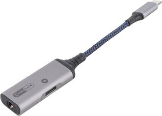 OEM Adaptador Usb-c A Conector De Auriculares De 3,5 Mm Y Carga R&aacute;pida De 60 W (aleaci&oacute;n De Aluminio Gris)