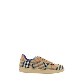 Burberry Schoenen, Heren, Beige, 42 1/2 EU, Check Archivio Patroon Sneaker Schoenen