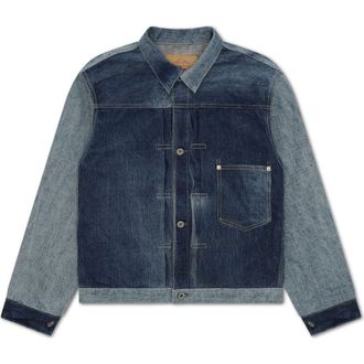 Fortela Patchwork Denim Jacket in Multicolor at Nordstrom