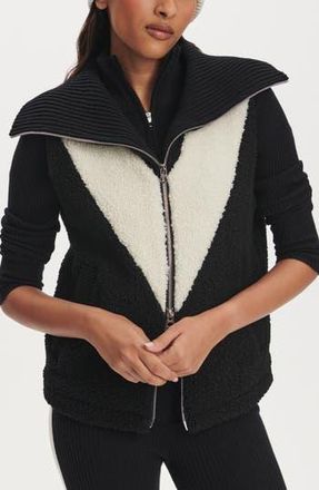 Varley Caspian High Pile Fleece Vest in Black at Nordstrom Rack, Size X-Large