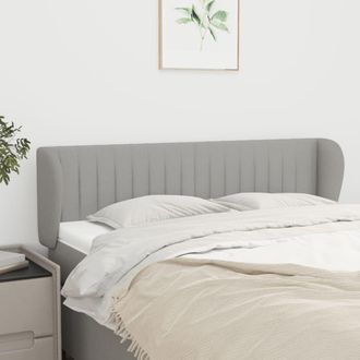 vidaXL Cabecero De Tela Gris Claro 147x23x78/88 Cm Vidaxl