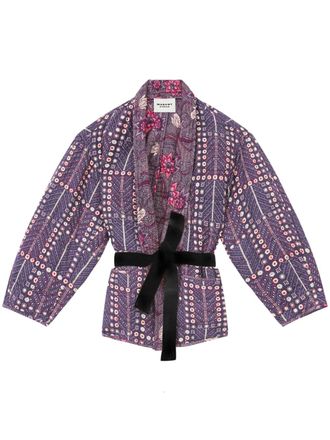 Isabel Marant Chancel jacket - women - Cotton - 1 - Purple